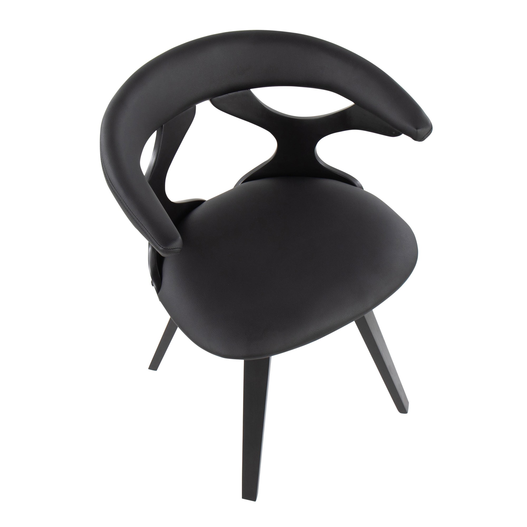 Gardenia Black Swivel Contemporary Dining Accent Chair 7 Gardenia Black Swivel Contemporary Dining Accent Chair - Image 7