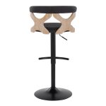 Gardenia Charcoal Fabric Whitewashed Wood Contemporary Swivel Barstools (Set of 2) 21 Gardenia Charcoal Fabric Whitewashed Wood Contemporary Swivel Barstools (Set of 2)