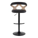 Gardenia Charcoal Fabric Whitewashed Wood Contemporary Swivel Barstools (Set of 2) 22 Gardenia Charcoal Fabric Whitewashed Wood Contemporary Swivel Barstools (Set of 2)
