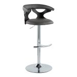 Gardenia Contemporary Adjustable Swivel Barstool in Grey and Chrome (Set of 2) (Set of 2) 18 Gardenia Contemporary Adjustable Swivel Barstool in Grey and Chrome (Set of 2) (Set of 2)