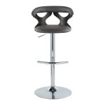 Gardenia Contemporary Adjustable Swivel Barstool in Grey and Chrome (Set of 2) (Set of 2) 21 Gardenia Contemporary Adjustable Swivel Barstool in Grey and Chrome (Set of 2) (Set of 2)