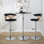 Gardenia Contemporary Charcoal Swivel Adjustable Barstools (Set of 2) 15 Gardenia Contemporary Charcoal Swivel Adjustable Barstools (Set of 2)