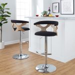 Gardenia Contemporary Charcoal Swivel Adjustable Barstools (Set of 2) 16 Gardenia Contemporary Charcoal Swivel Adjustable Barstools (Set of 2)