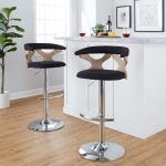 Gardenia Contemporary Charcoal Swivel Adjustable Barstools (Set of 2) 17 Gardenia Contemporary Charcoal Swivel Adjustable Barstools (Set of 2)