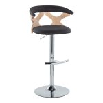Gardenia Contemporary Charcoal Swivel Adjustable Barstools (Set of 2) 19 Gardenia Contemporary Charcoal Swivel Adjustable Barstools (Set of 2)