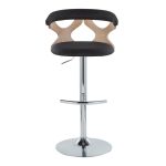 Gardenia Contemporary Charcoal Swivel Adjustable Barstools (Set of 2) 22 Gardenia Contemporary Charcoal Swivel Adjustable Barstools (Set of 2)
