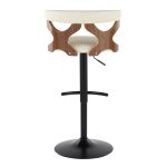 Gardenia Contemporary Cream Faux Leather Adjustable Swivel Barstool (Set of 2) 21 Gardenia Contemporary Cream Faux Leather Adjustable Swivel Barstool (Set of 2)