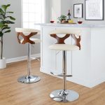 Gardenia Cream Faux Leather Mid-Century Modern Swivel Barstool (Set of 2) 17 Gardenia Cream Faux Leather Mid-Century Modern Swivel Barstool (Set of 2)