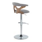 Gardenia Light Grey Fabric Swivel Contemporary Barstools (Set of 2) 21 Gardenia Light Grey Fabric Swivel Contemporary Barstools (Set of 2)