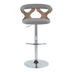 Gardenia Light Grey Fabric Swivel Contemporary Barstools (Set of 2) 23 Gardenia Light Grey Fabric Swivel Contemporary Barstools (Set of 2)