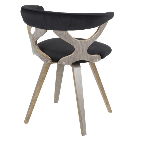 Gardenia Light Grey Swivel Cutout Mid Century Modern Accent Chair 10