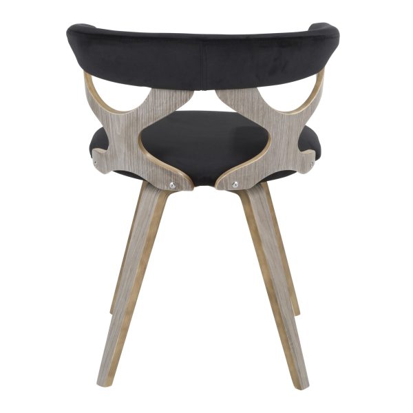 Gardenia Light Grey Swivel Cutout Mid Century Modern Accent Chair 11