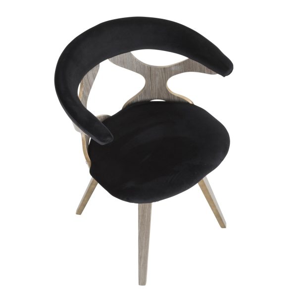 Gardenia Light Grey Swivel Cutout Mid Century Modern Accent Chair 13