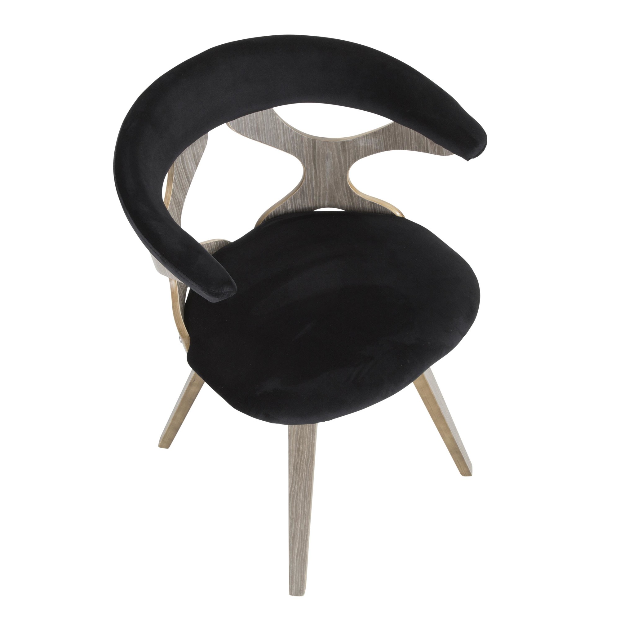 Gardenia Light Grey Swivel Cutout Mid-Century Modern Accent Chair 13 Gardenia Light Grey Swivel Cutout Mid-Century Modern Accent Chair - Image 13