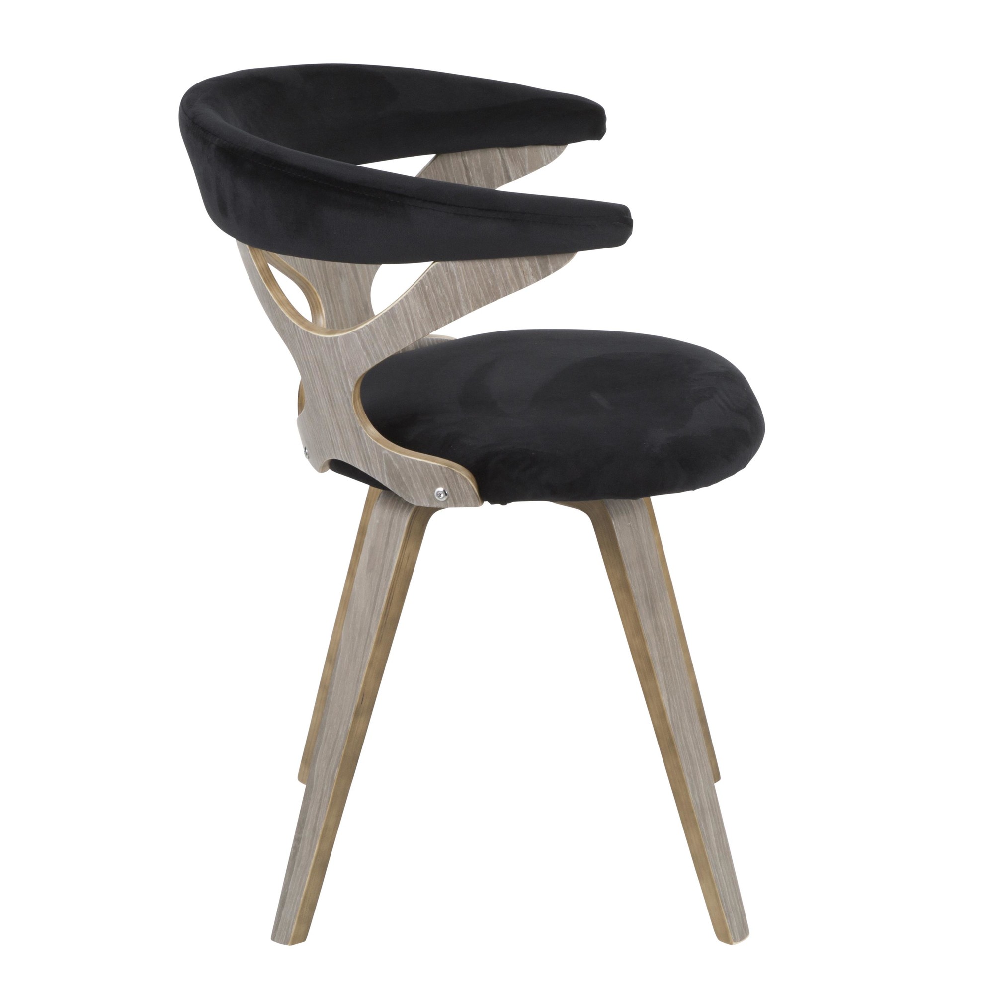 Gardenia Light Grey Swivel Cutout Mid-Century Modern Accent Chair 9 Gardenia Light Grey Swivel Cutout Mid-Century Modern Accent Chair - Image 9