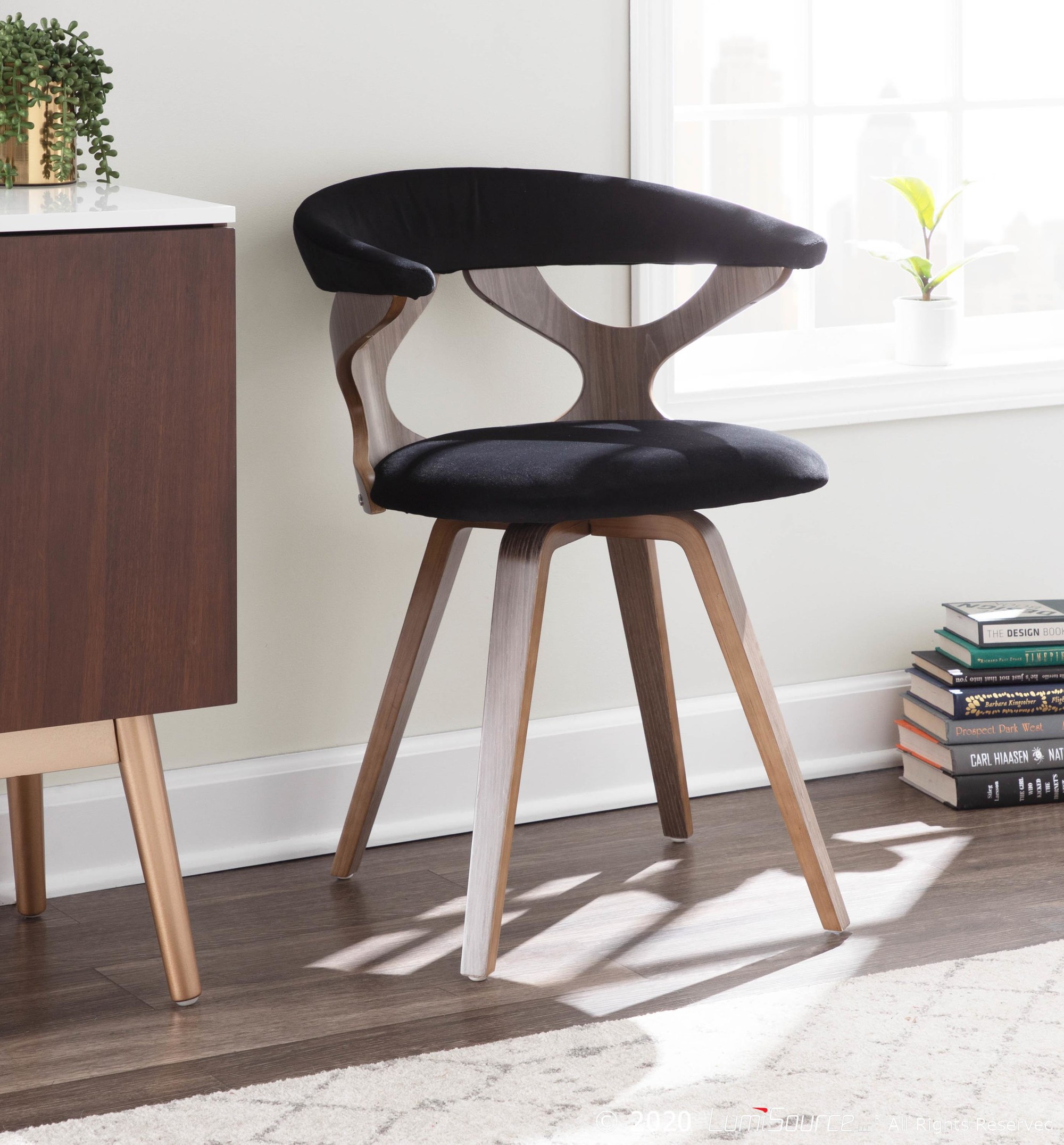 Gardenia Light Grey Swivel Cutout Mid-Century Modern Accent Chair 1 Gardenia Light Grey Swivel Cutout Mid-Century Modern Accent Chair