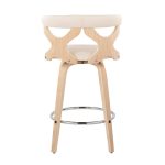Gardenia Mid-Century Modern Cream Swivel Counter Stools (Set of 2) 14 Gardenia Mid-Century Modern Cream Swivel Counter Stools (Set of 2)