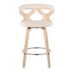 Gardenia Mid-Century Modern Cream Swivel Counter Stools (Set of 2) 15 Gardenia Mid-Century Modern Cream Swivel Counter Stools (Set of 2)