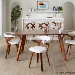 Gardenia Mid-Century Modern Walnut and Cream Swivel Accent Chair 9 Gardenia Mid-Century Modern Walnut and Cream Swivel Accent Chair