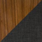 Gardenia Mid-Century Walnut and Charcoal Swivel Accent Chair