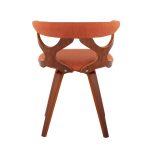 Gardenia Walnut Orange Mid-Century Modern Swivel Accent Chair 17 Gardenia Walnut Orange Mid-Century Modern Swivel Accent Chair