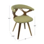Gardenia White Washed Wood Cream Fabric Mid-Century Swivel Accent Chair