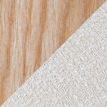 Gardenia White Washed Wood Cream Fabric Mid-Century Swivel Accent Chair
