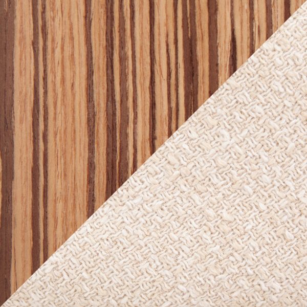 Gardenia Zebra Wood Cream Fabric 29 Inch Swivel Accent Chair 11