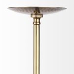 Garnet 13L x 13W Gold Hammered Metal Pendant Light