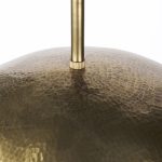 Garnet 13L x 13W Gold Hammered Metal Pendant Light
