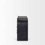 Gehry I 62.3x16.5 Black Metal Frame w/Wood Accent 4 Cabinet Door Two Drawer Sideboard