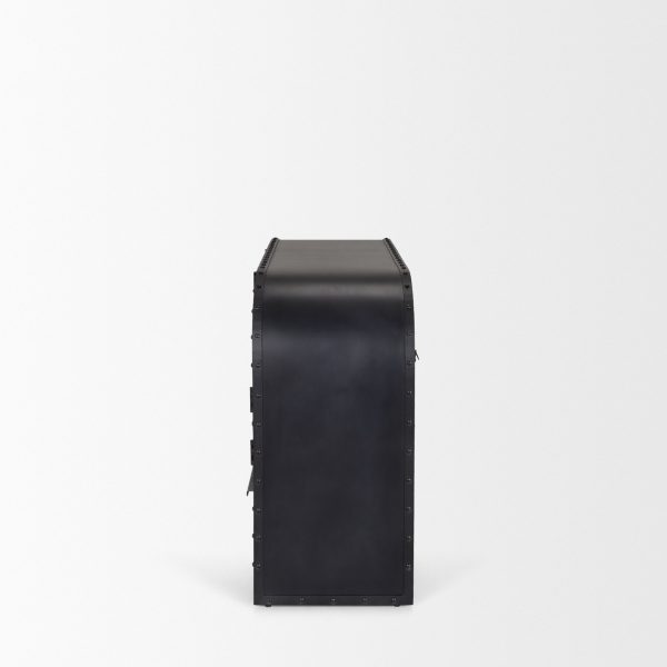 Gehry I 62.3x16.5 Black Metal Frame wWood Accent 4 Cabinet Door Two Drawer Sideboard 3