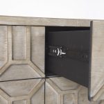 Genevieve II Light Brown Fir Veneer 9 Drawer Sideboard