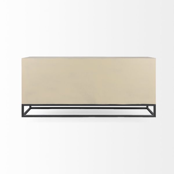 Genevieve II Light Brown Fir Veneer 9 Drawer Sideboard 5
