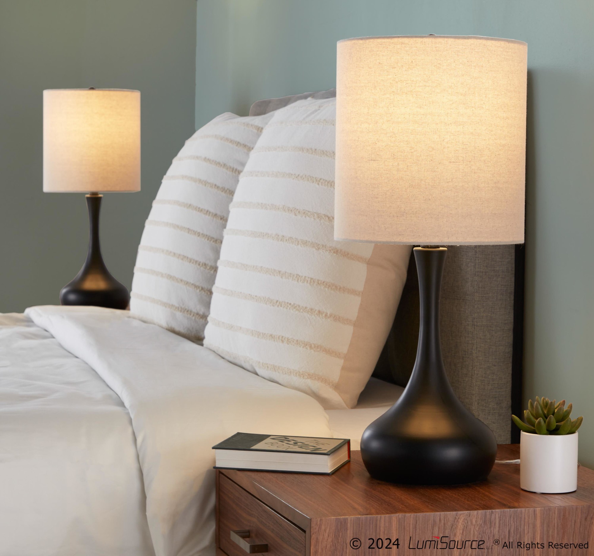 Genie 24 Contemporary Black Metal Table Lamps (Set of 2) 3 Genie 24 Contemporary Black Metal Table Lamps (Set of 2) - Image 3