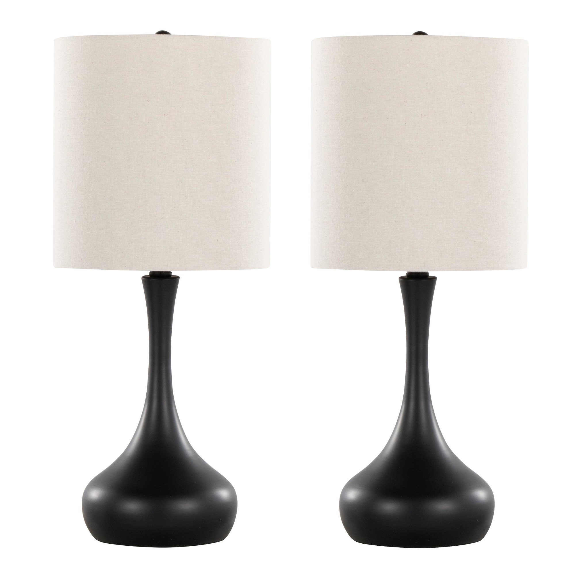 Genie 24 Contemporary Black Metal Table Lamps (Set of 2) 4 Genie 24 Contemporary Black Metal Table Lamps (Set of 2) - Image 4