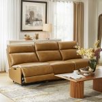 Genuine Leather Power Reclining USB Sectional
