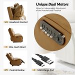 Genuine Leather Power Reclining USB Sectional