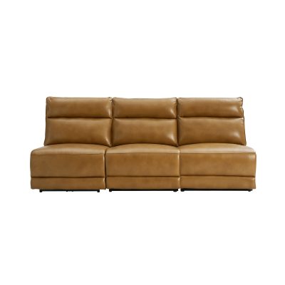 Genuine Leather Power Reclining USB Sectional