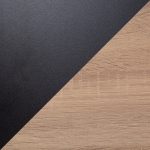 Geo Contemporary Black Steel and Natural Wood Shelf Desk 26 Geo Contemporary Black Steel and Natural Wood Shelf Desk