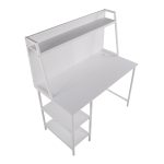 Geo Contemporary White Shelf Desk 22 Geo Contemporary White Shelf Desk