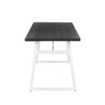 Geo Industrial Vintage White and Espresso Dining Table 9 Geo Industrial Vintage White and Espresso Dining Table
