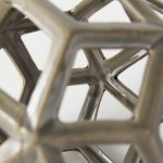Geom 7.1L x 7.1W x 7.1H Tan Ceramic Geometric Object