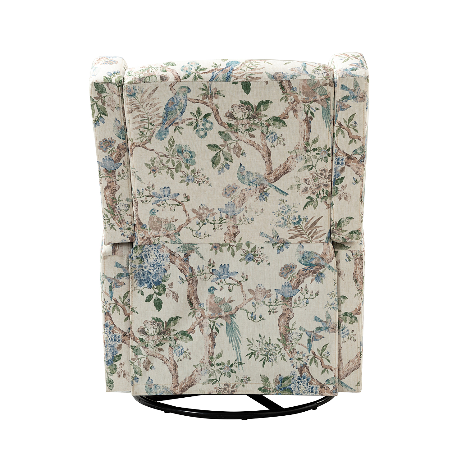 George Floral Wingback Swivel Glider Recliner 5 George Floral Wingback Swivel Glider Recliner - Image 5