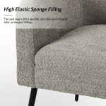 George Grey Chenille Modern Barrel Chair 10 George Grey Chenille Modern Barrel Chair