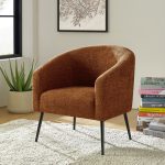 George Rust Chenille Modern Barrel Accent Chair 6 George Rust Chenille Modern Barrel Accent Chair