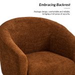 George Rust Chenille Modern Barrel Accent Chair 9 George Rust Chenille Modern Barrel Accent Chair