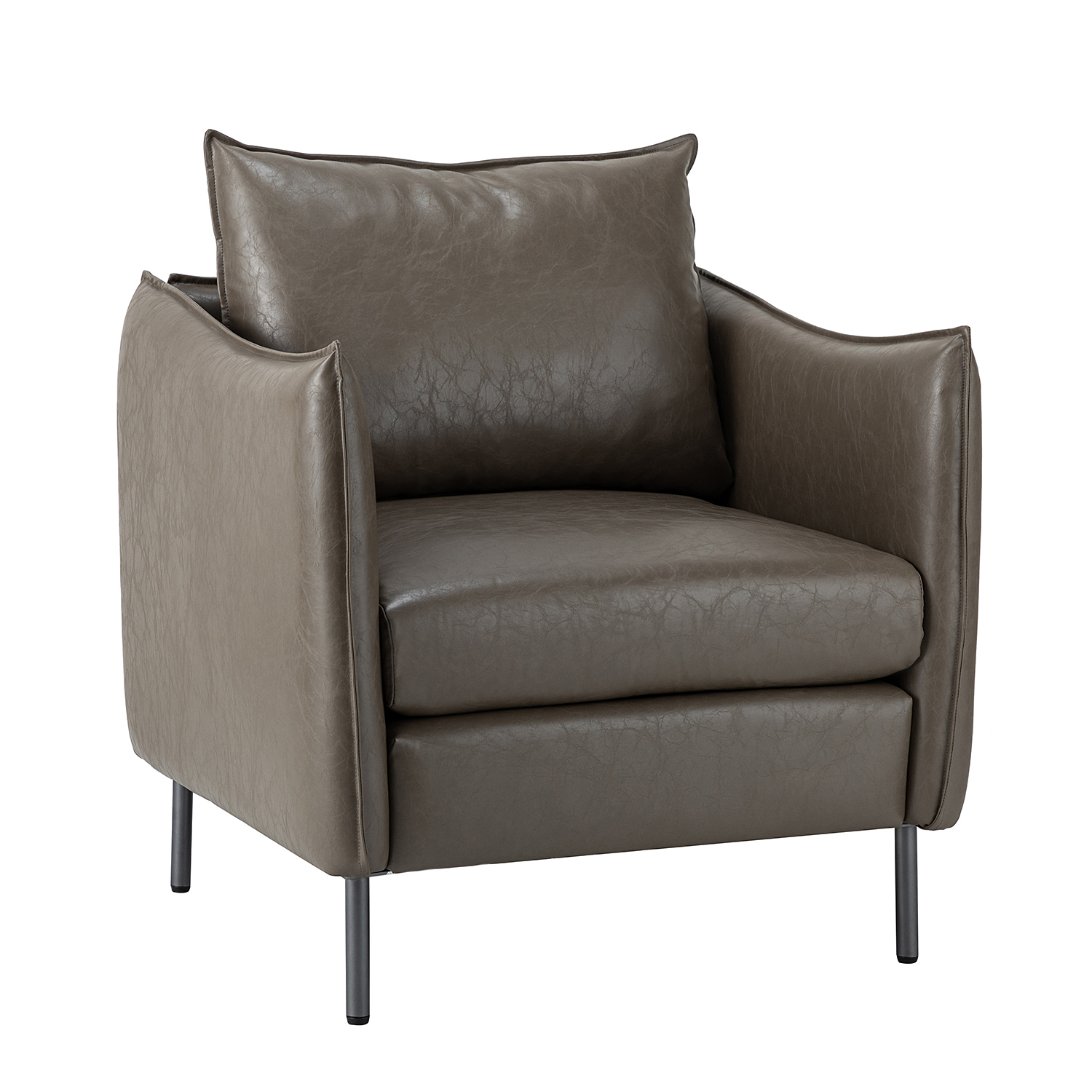 Georges Modern Vegan Leather Armchair 2 Georges Modern Vegan Leather Armchair - Image 2
