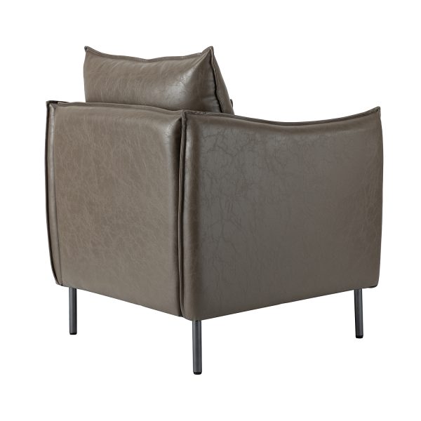 Georges Modern Vegan Leather Armchair 2