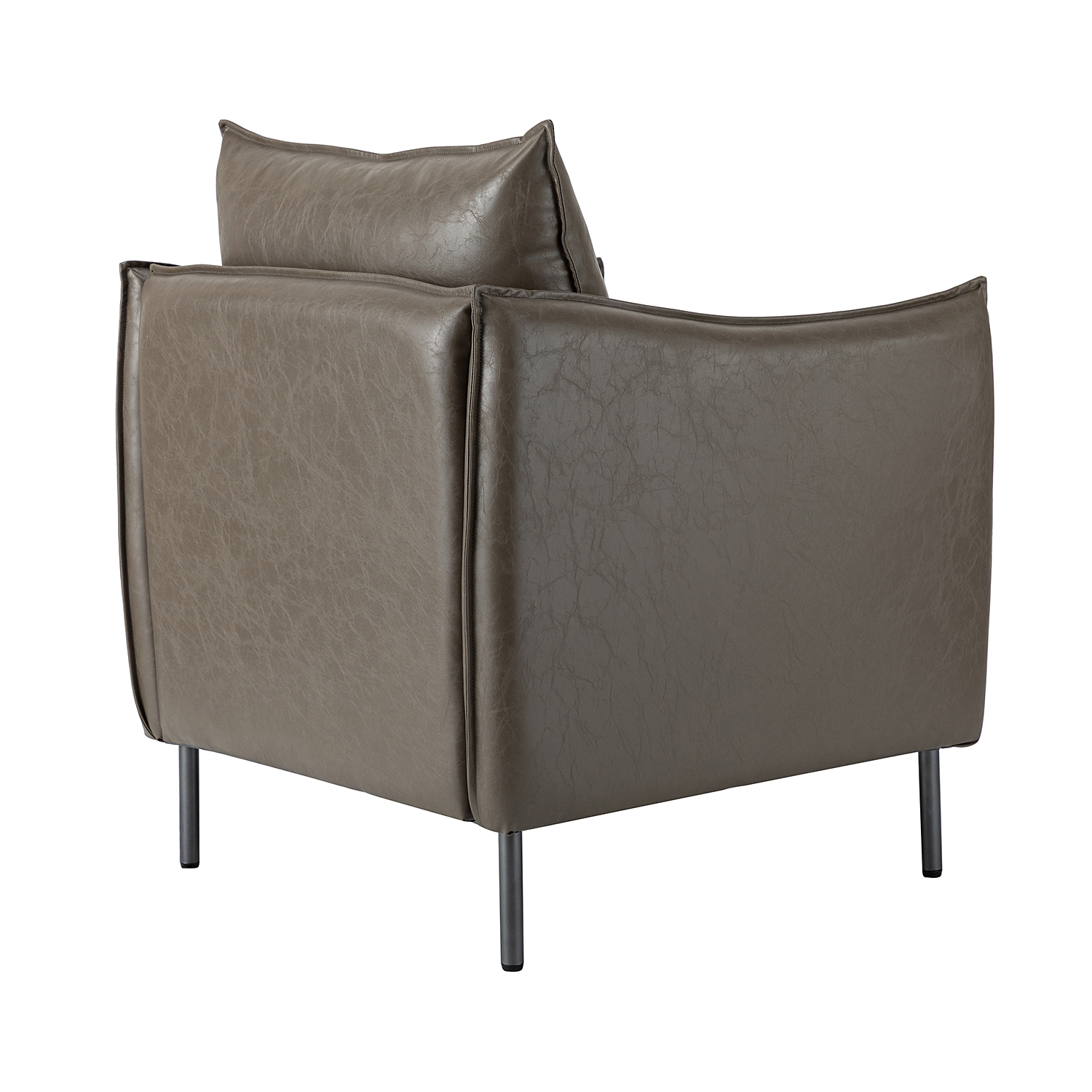 Georges Modern Vegan Leather Armchair 3 Georges Modern Vegan Leather Armchair - Image 3
